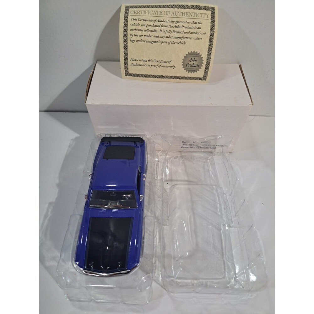 Arko 06900 1:32 Die Cast 1969 Ford Mustang Boss 302 Muscle Car w/Box